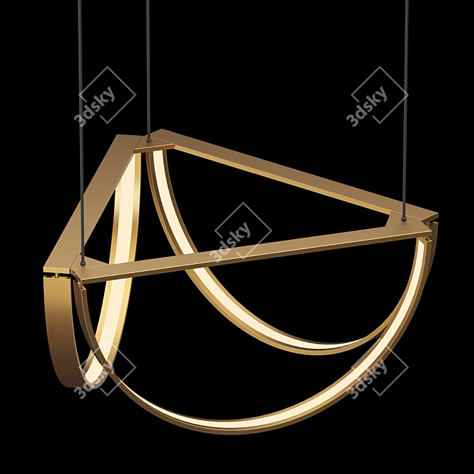 Title: Solana Light Pendant Lamp 3D model image 2