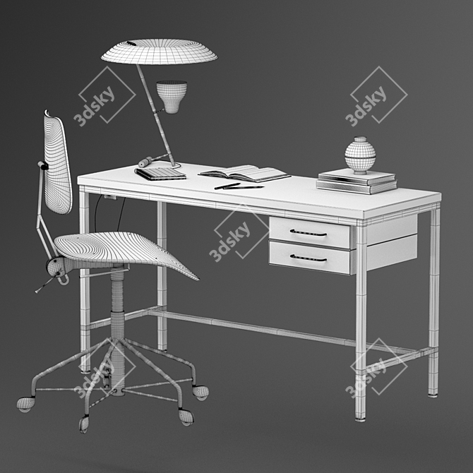 Modern Labofa Work Chair 3D model image 4