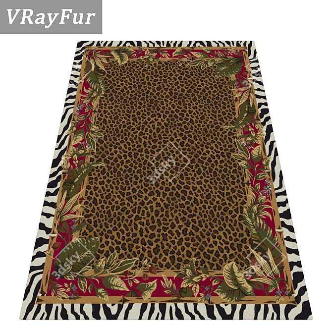 Title: Luxury Carpets Set 3D model image 2