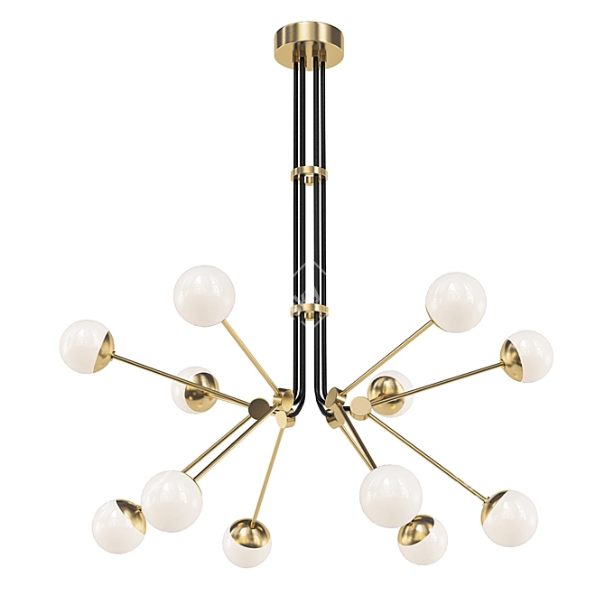 Elegant Bullarum Pendant Lamp 3D model image 1