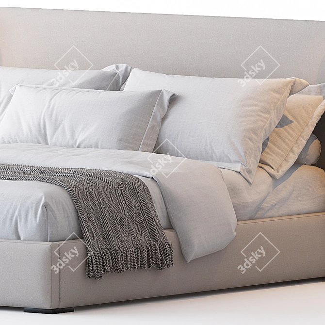 RH Lawson King Bed 3D model image 2