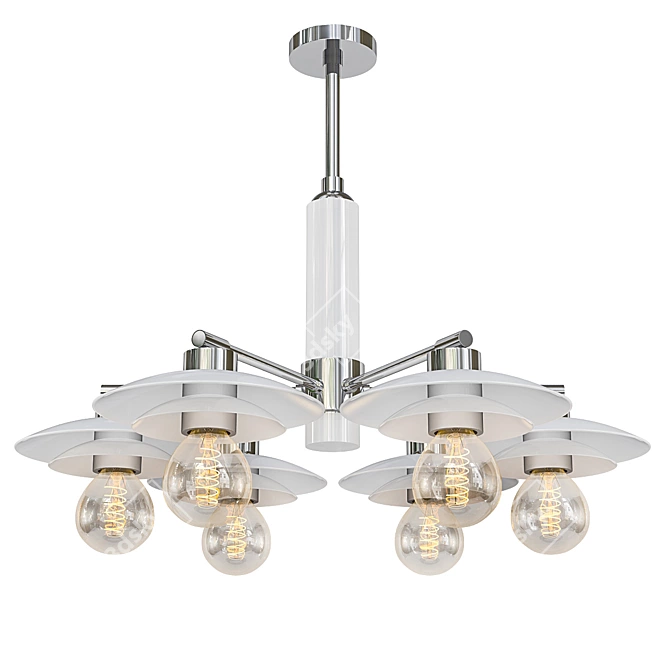 Vintage Elegance Chandelier 3D model image 1