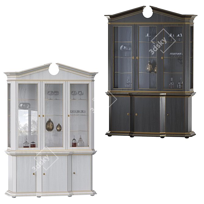 Vintage Cabinet 3D model image 1