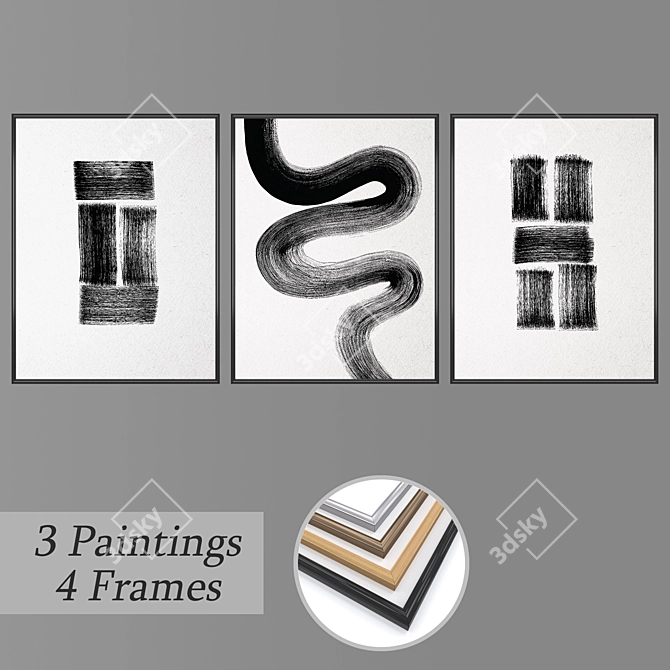 Dynamic Set of Wall Paintings 3D model image 1