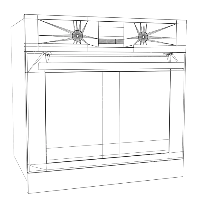 Electrolux EOA 55551: Versatile Built-in Oven 3D model image 3