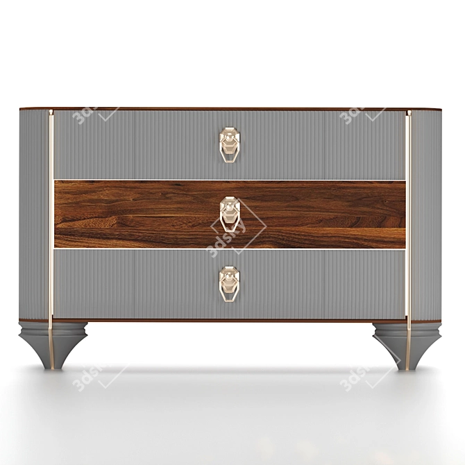 Modern Harmony Dresser 3D model image 5