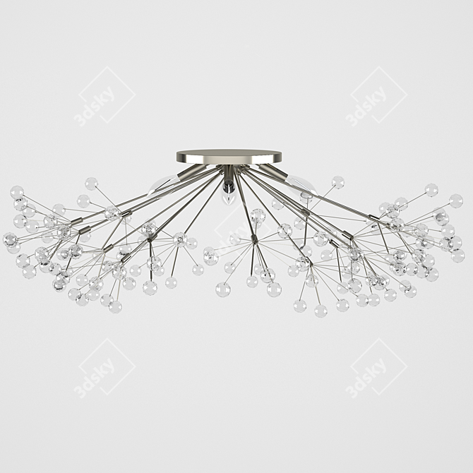 Celestial Crystal Branch Chandelier 3D model image 2