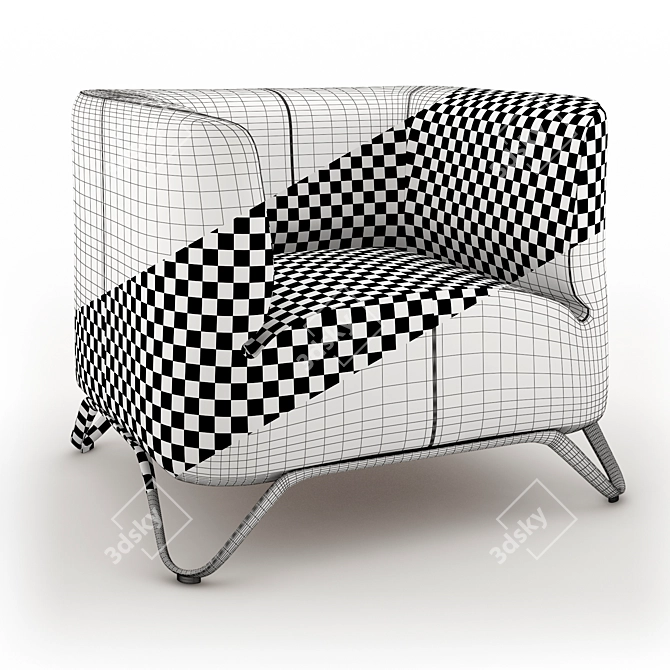 Modular Softbox Armchair by Spacestor 3D model image 3