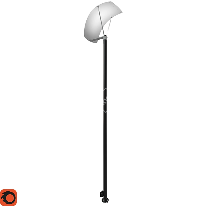 Solar-V: Solar-Powered Park Lamp 3D model image 6