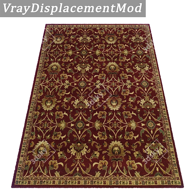 Luxury Texture Carpets Set 3D model image 3