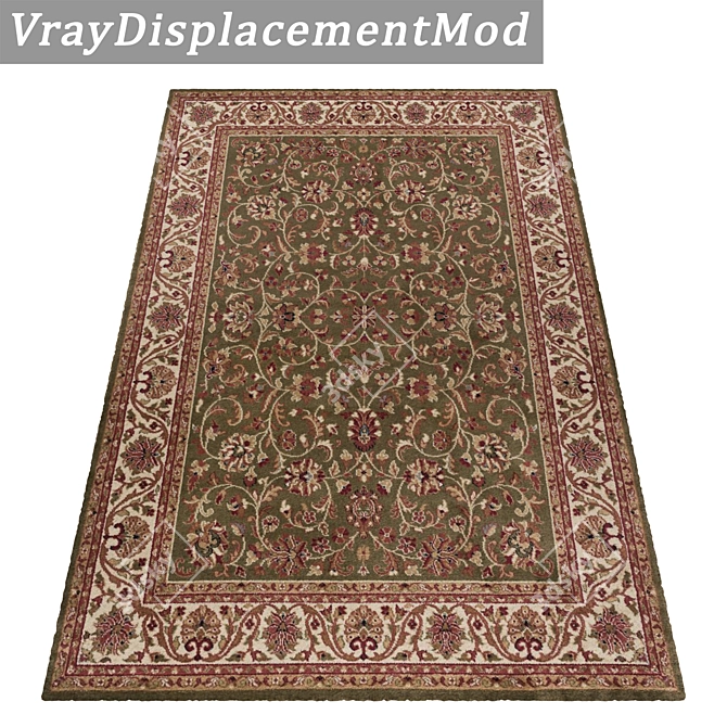 High-Quality Carpet Set: 3 Variants 3D model image 3