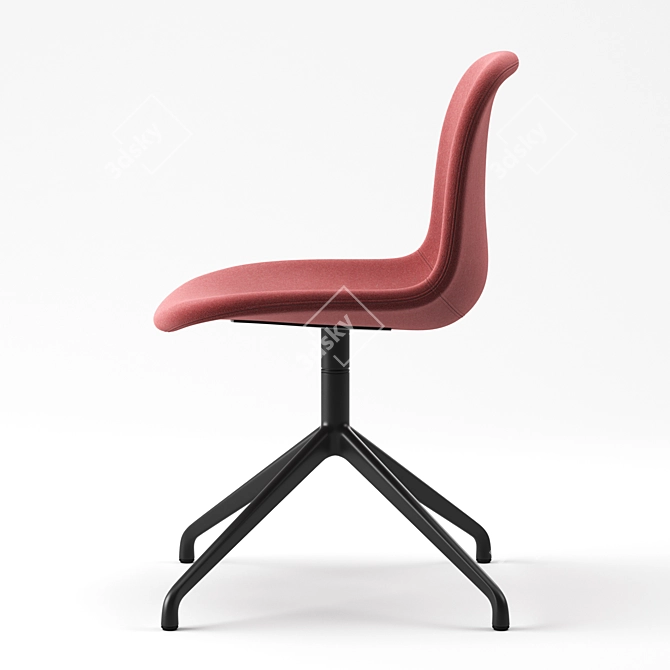 Contemporary Máni Fabric Chair 3D model image 1