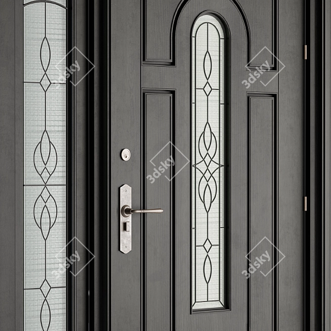 Elegant Entrance Door 3D model image 3