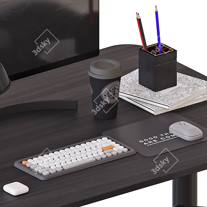 IKEA BEKANT Desk Set: Versatile, Stylish, and Functional 3D model image 10