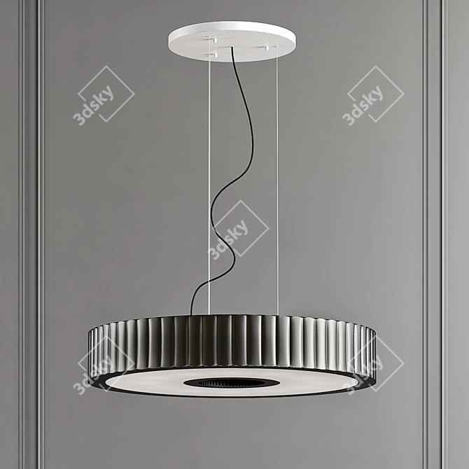 Modern Spin Pendant Light 3D model image 1