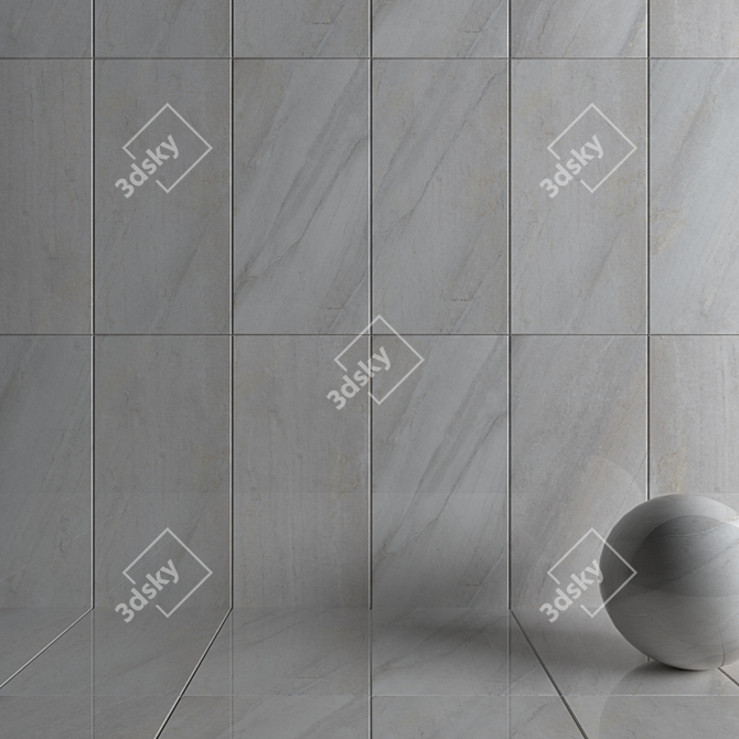 Evolving Ice Wall Tiles 3D model image 3