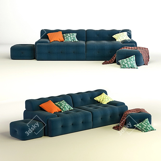 Designer Sofabed: RocheBobois Blogger 3D model image 1