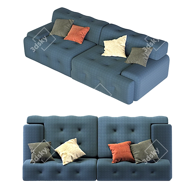 Designer Sofabed: RocheBobois Blogger 3D model image 10