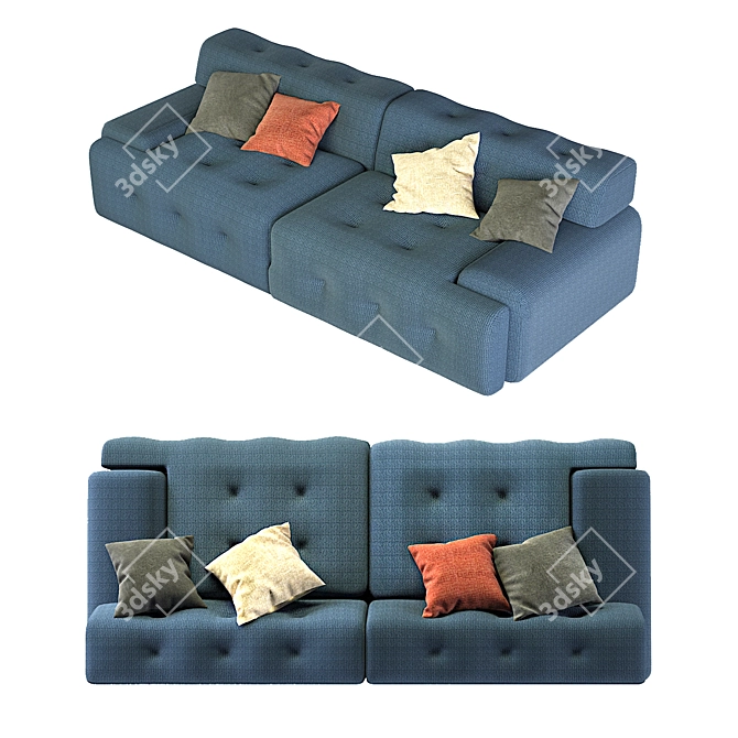 Designer Sofabed: RocheBobois Blogger 3D model image 11