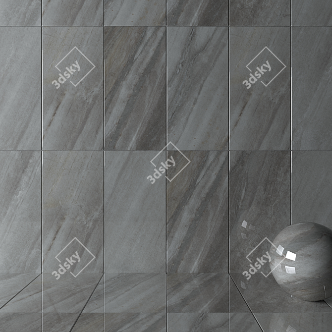 Evolution Mica Wall Tiles: Stunning Multi-Texture Design 3D model image 2