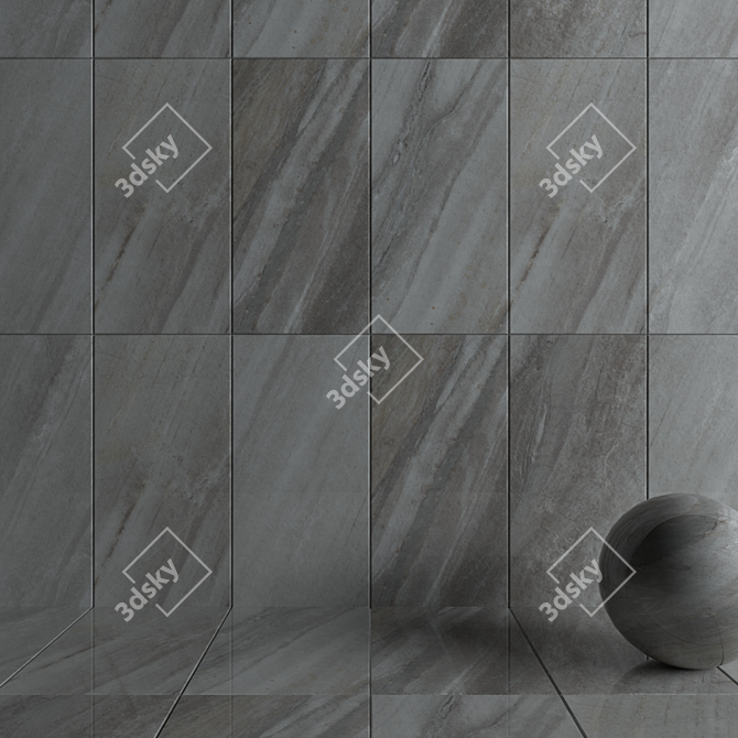 Evolution Mica Wall Tiles: Stunning Multi-Texture Design 3D model image 3