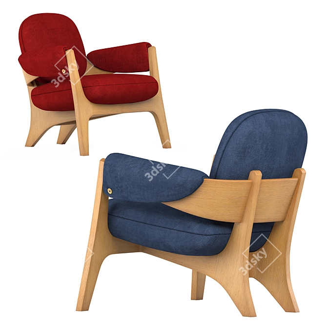 Candy Collection by Jelinek: Stylish & Comfortable Armchair 3D model image 2