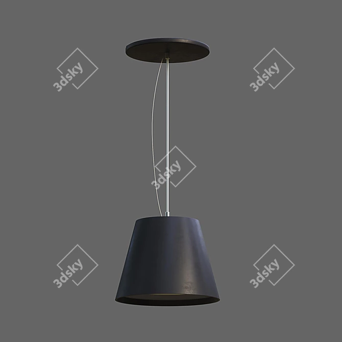 Minimalist Hi-Tech Pendant Lamp 3D model image 1