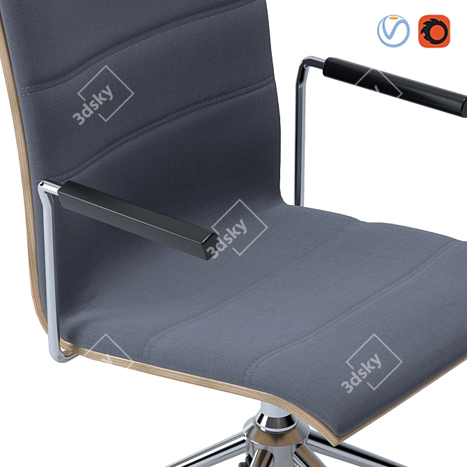 X-Ray Spin Chair: Photorealistic, Animated, Office-Ready 3D model image 3