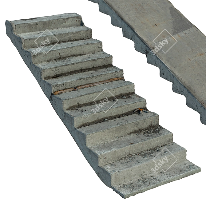 Concrete Structures Set | High-Quality 8K Textures | Photogrammetry 3D model image 3
