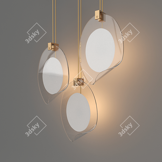 Elegant OVOLO Pendant: Perfect Lighting Solution 3D model image 1