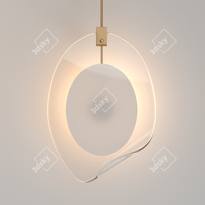 Elegant OVOLO Pendant: Perfect Lighting Solution 3D model image 2