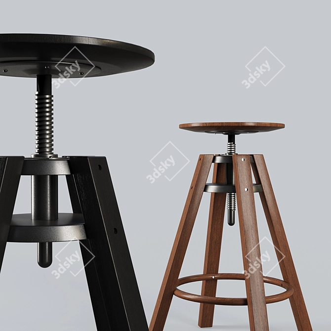 Elegant Dalfred Stool for Modern Spaces 3D model image 4