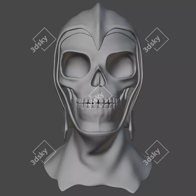  Skull Rider Helmet 3D model image 2