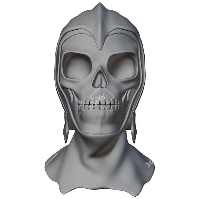  Skull Rider Helmet 3D model image 7