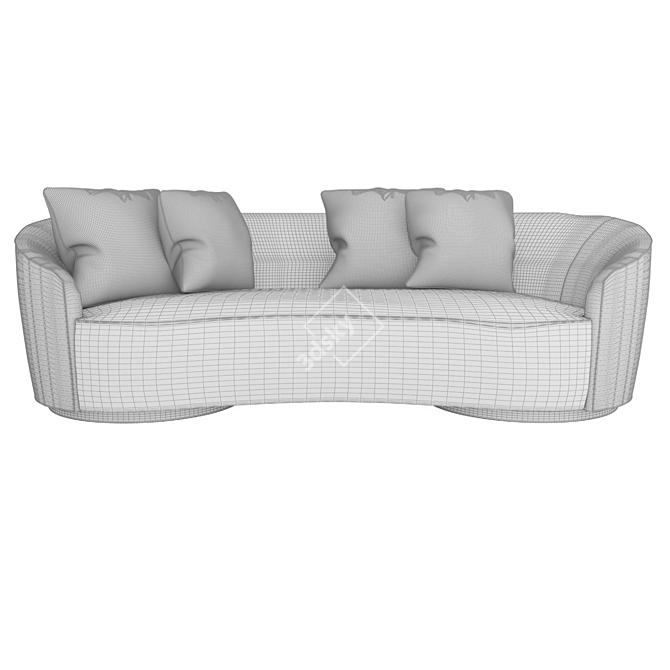 Luxury Moon Sofa - Relax in Style 3D model image 3