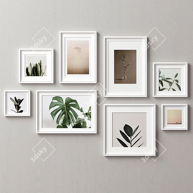 Versatile Picture Frames - Set of 8 3D model image 3