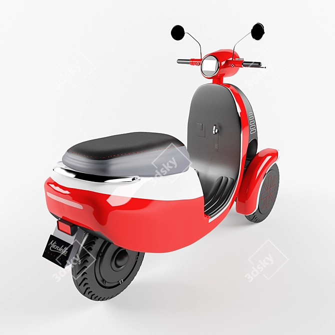 Revolutionary Trike Electric Scooter 3D model image 3