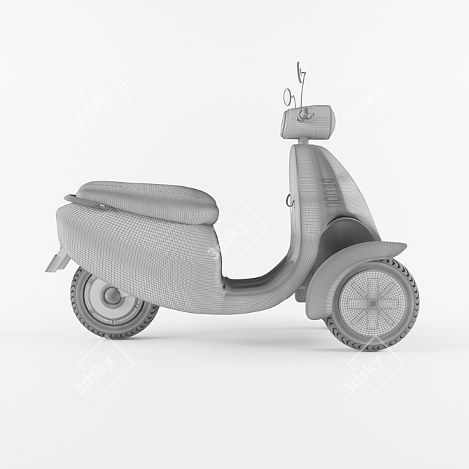 Revolutionary Trike Electric Scooter 3D model image 4