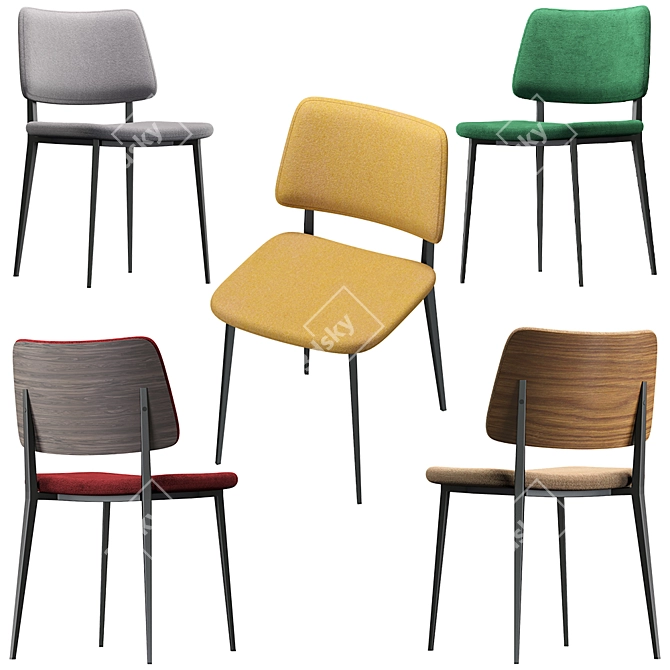 Elegant and Stylish JOE Chair 3D model image 1