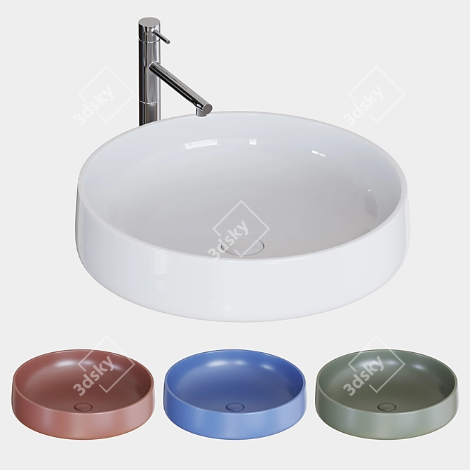 Artceram Cognac: Elegant Counter Sink 3D model image 1