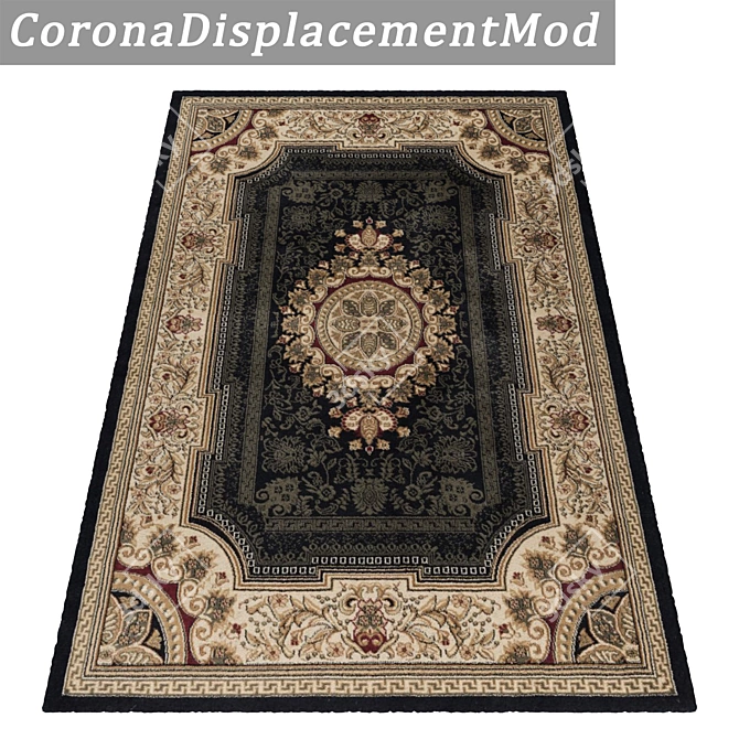 High-Quality Set of 3 Carpets 3D model image 4