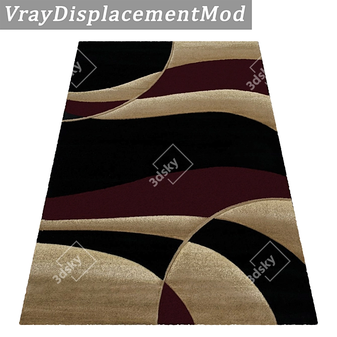 Luxury Carpet Set: 3 High-Quality Textured Options 3D model image 3