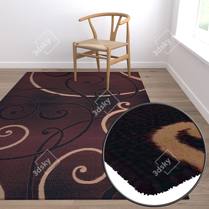 Luxury Carpet Set: High-Quality Textures 3D model image 5