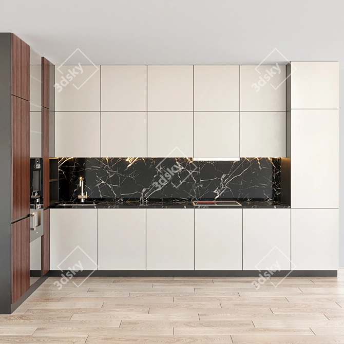 Modern Kitchen: Spacious, Stylish, and Functional 3D model image 2