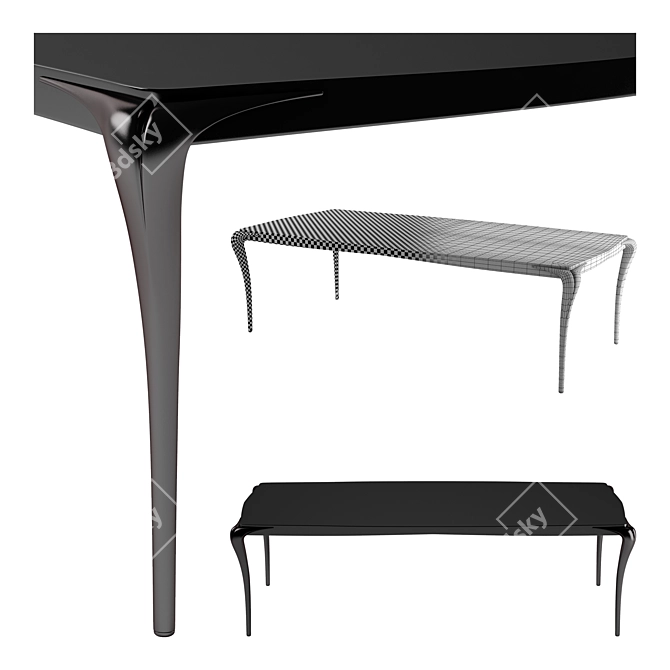  Sculpted Elegance: Contour Tables 3D model image 2