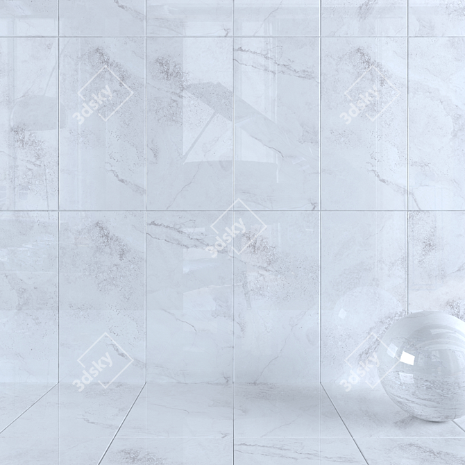 Kolomb Gray Wall Tiles: HD Textures for Stunning Walls & Floors 3D model image 1