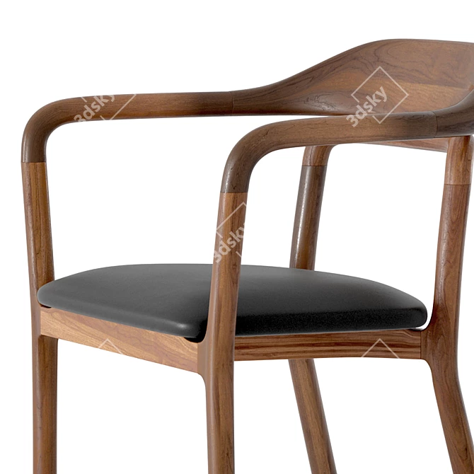 Modern Upholstered Duet Chair by Neri & Hu 3D model image 4