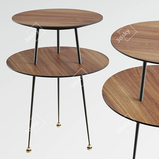 Chic Jolie Accent Table 3D model image 1