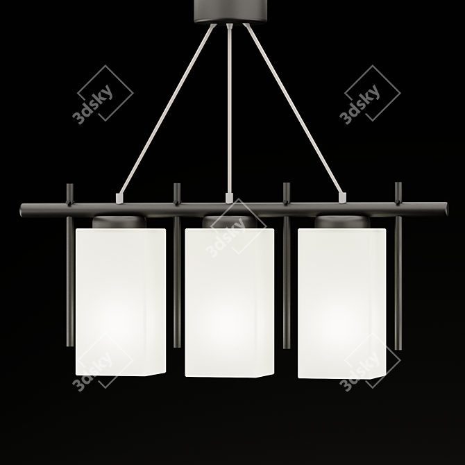 Elegant Ceiling Chandelier 3D model image 1