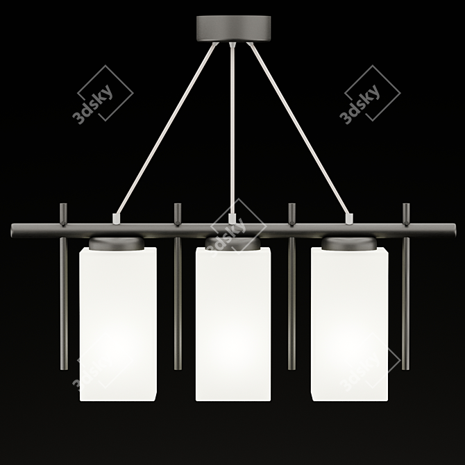 Elegant Ceiling Chandelier 3D model image 2